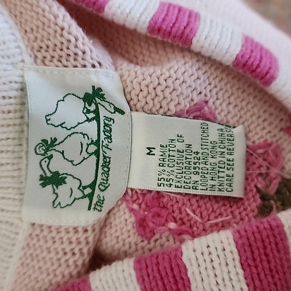 The Quacker Factory Summertime Short Sleeve Sweater NWT - Picture 7 of 7